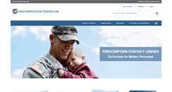 Desktop Screenshot of militarycontactlenses.com